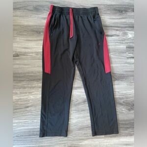 Men’s medium sweatpants black and maroon